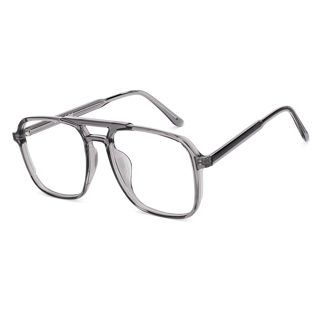 Lenskart Air Gray Transparent Full Rim Square right side