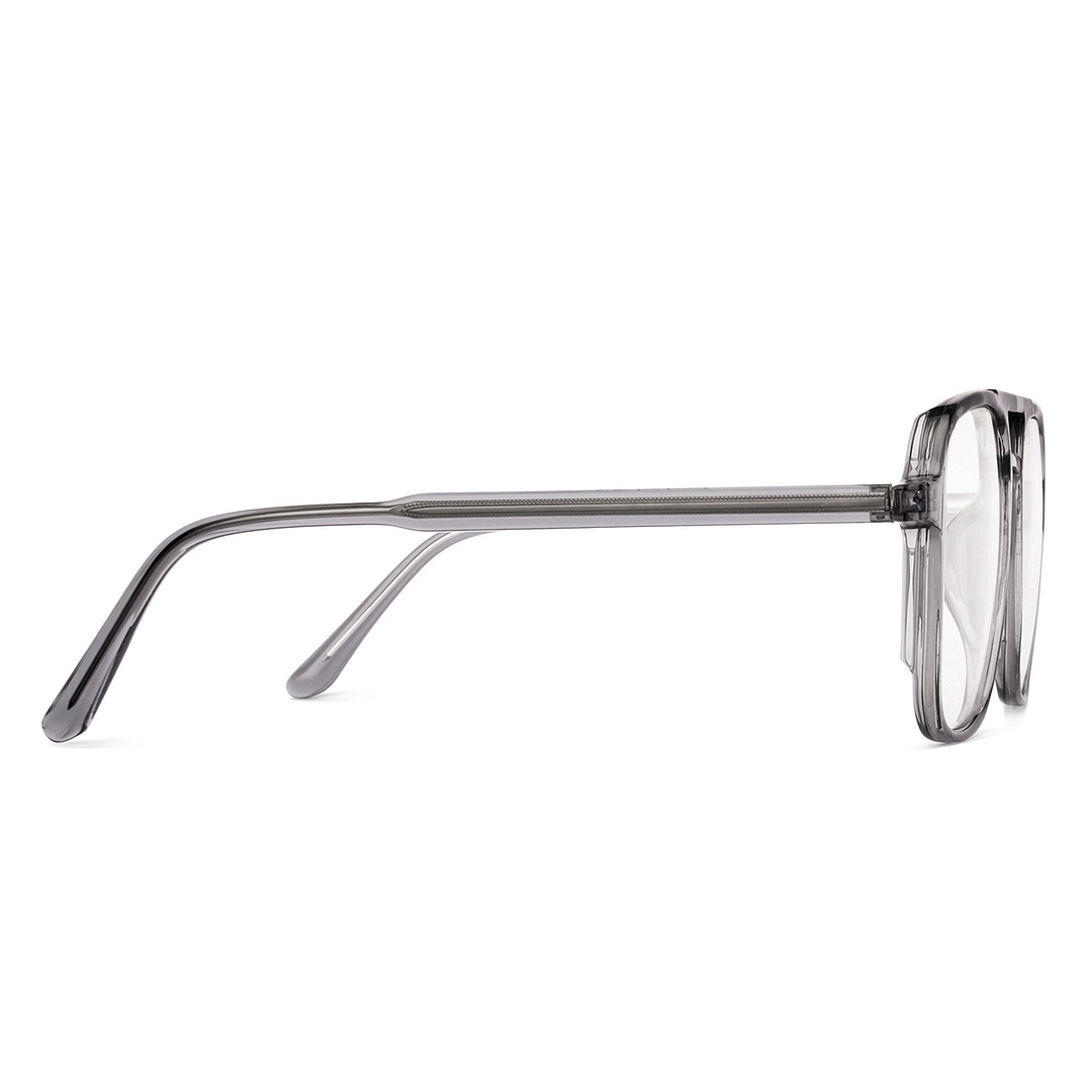 Lenskart Air Gray Transparent Full Rim Square left side