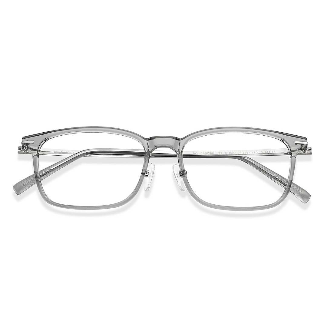 Lenskart Air Online Gray Transparent Full Rim Rectangle left side