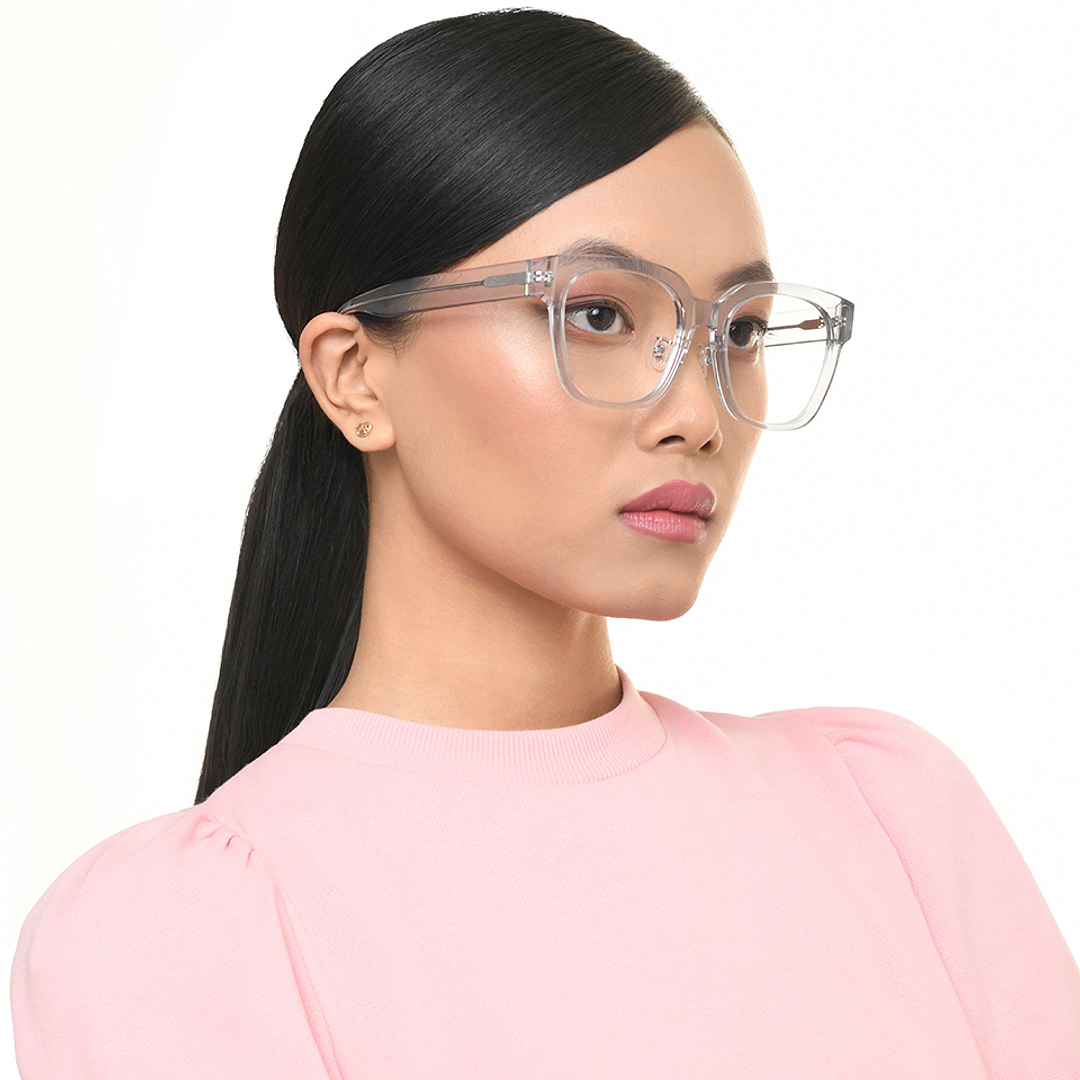 Lenskart Gray Transparent Full Rim Square right side