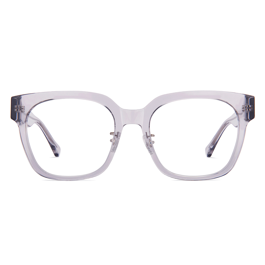 Lenskart Gray Transparent Full Rim Square left side