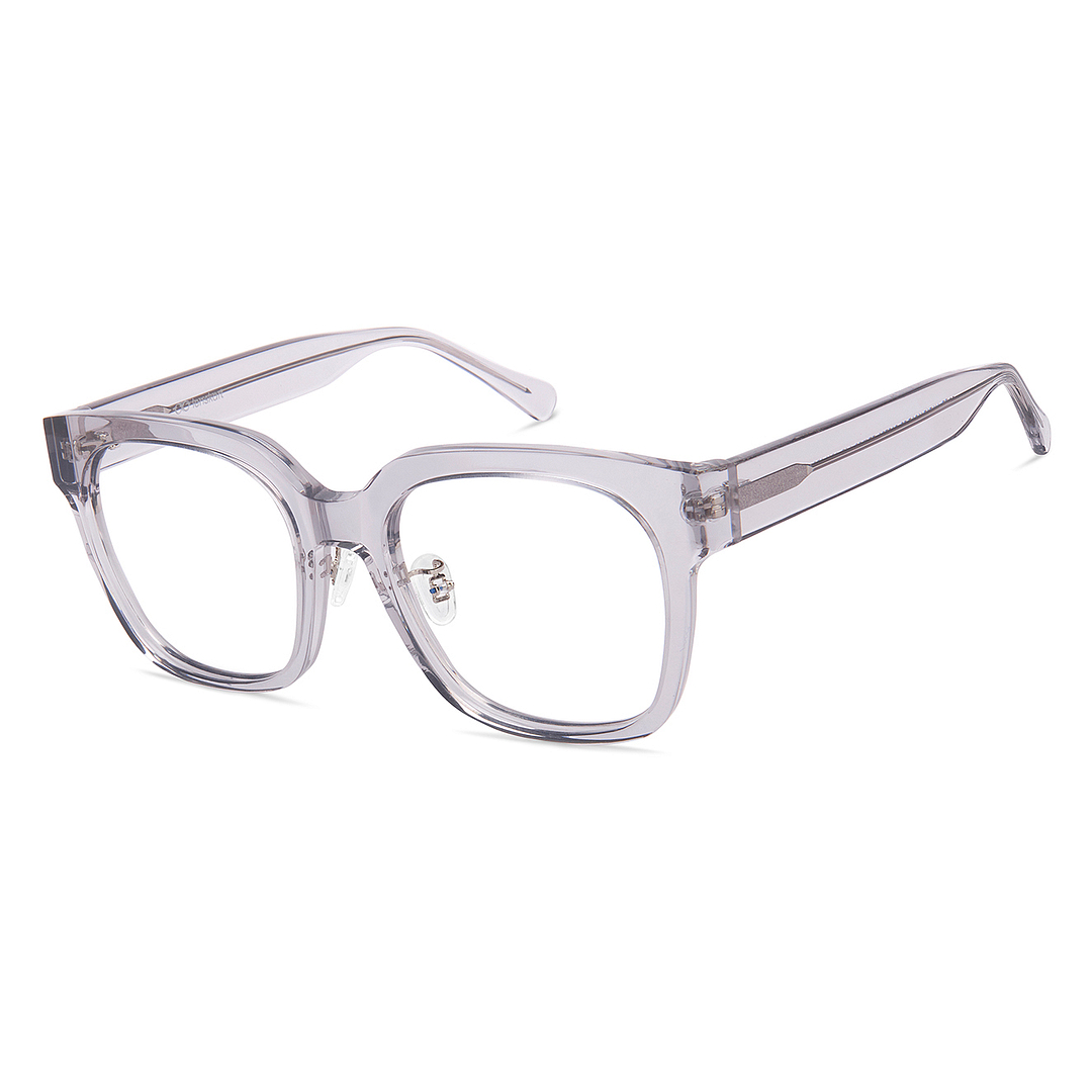 Lenskart Gray Transparent Full Rim Square right side