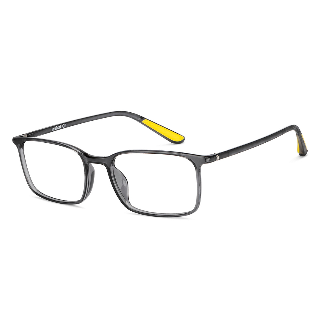 Lenskart Air Gray Transparent Full Rim Rectangle right side