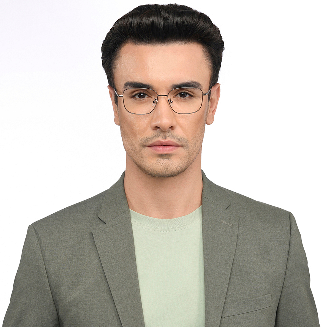 Lenskart Mid Gunmetal Full Rim Square right side