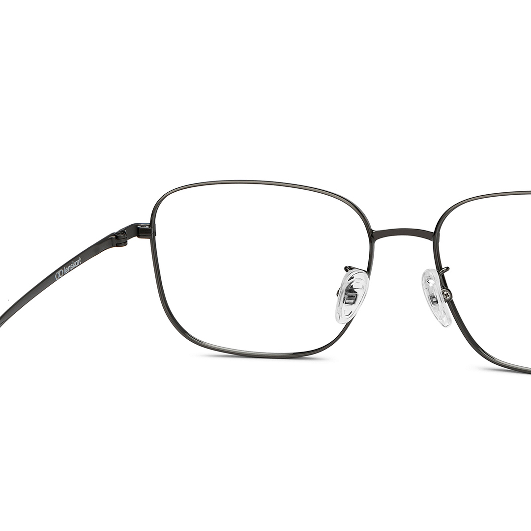 Lenskart Mid Gunmetal Full Rim Square right side
