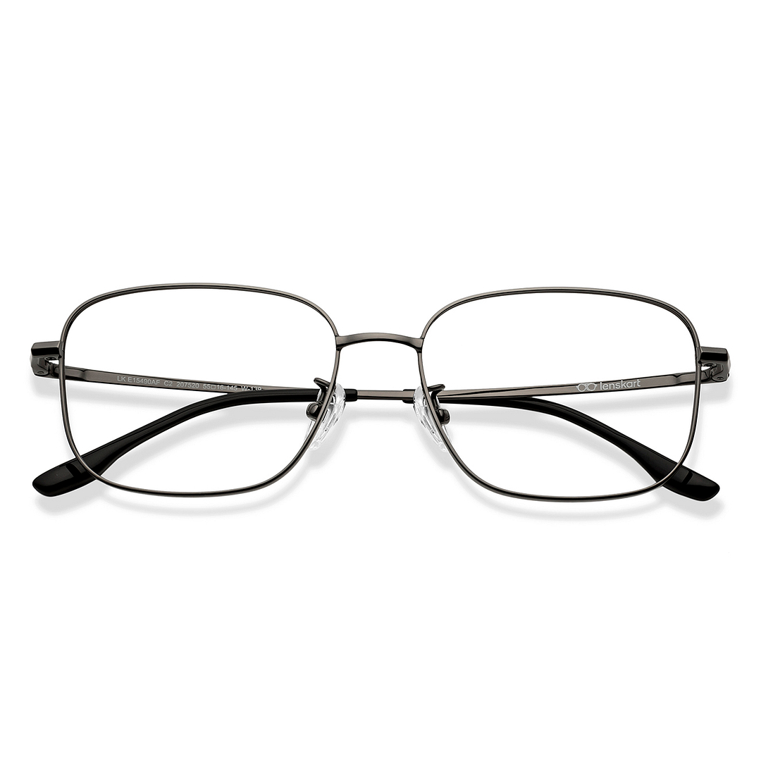 Lenskart Mid Gunmetal Full Rim Square left side
