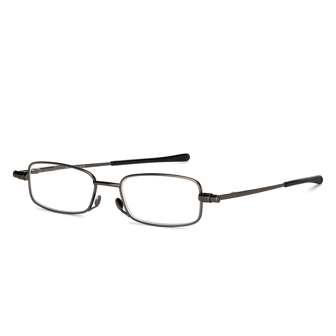 LENSKART PREMIUM READERS Gunmetal Dark Gunmetal Full Rim Rectangle LENSKART PREMIUM READERS LR E13690 Only for 2 5 Prefitted Powers right side
