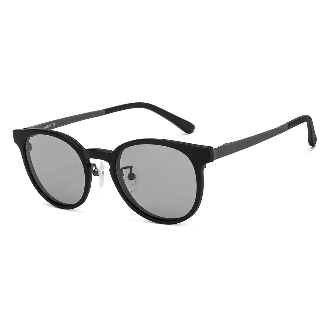 Lenskart Air Online Dark Gunmetal Full Rim Round right side