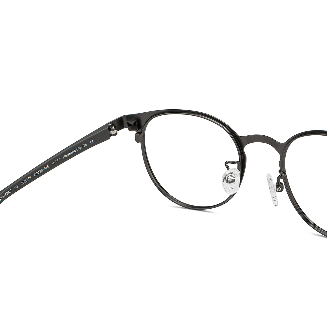 Lenskart Air Online Dark Gunmetal Full Rim Round right side