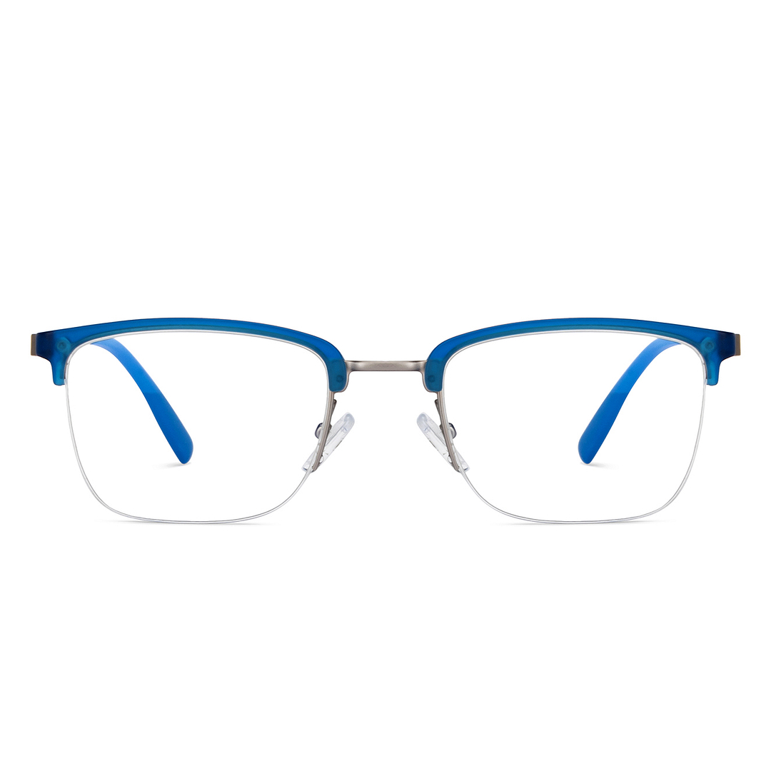 Lenskart Air Online Mid Gunmetal Half Rim Square left side