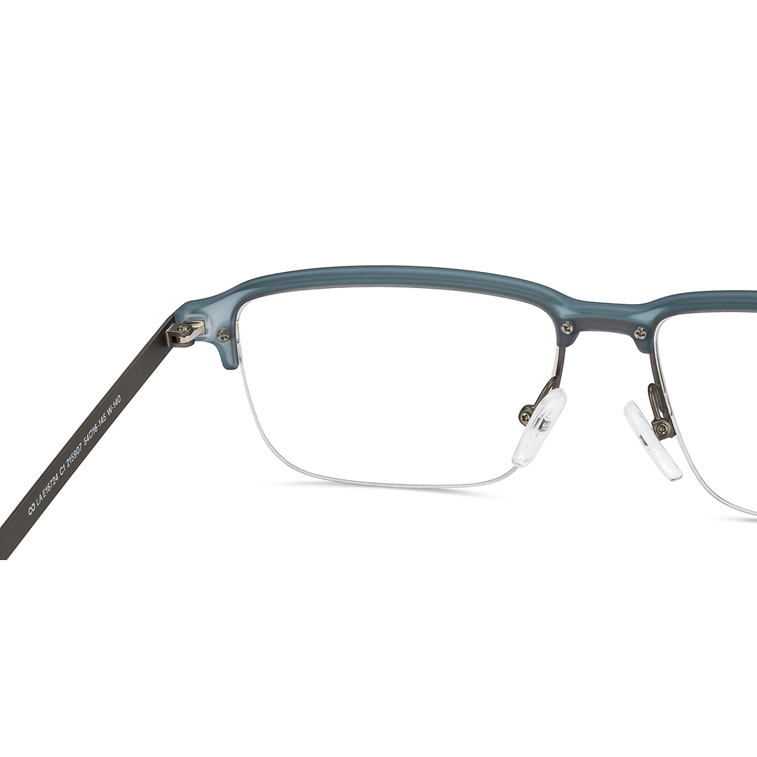 Lenskart Air Online Mid Gunmetal Half Rim Rectangle right side
