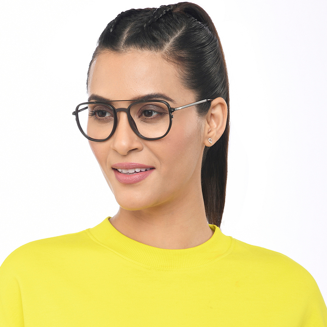 Lenskart Studio Online Dark Brown Full Rim Square left side