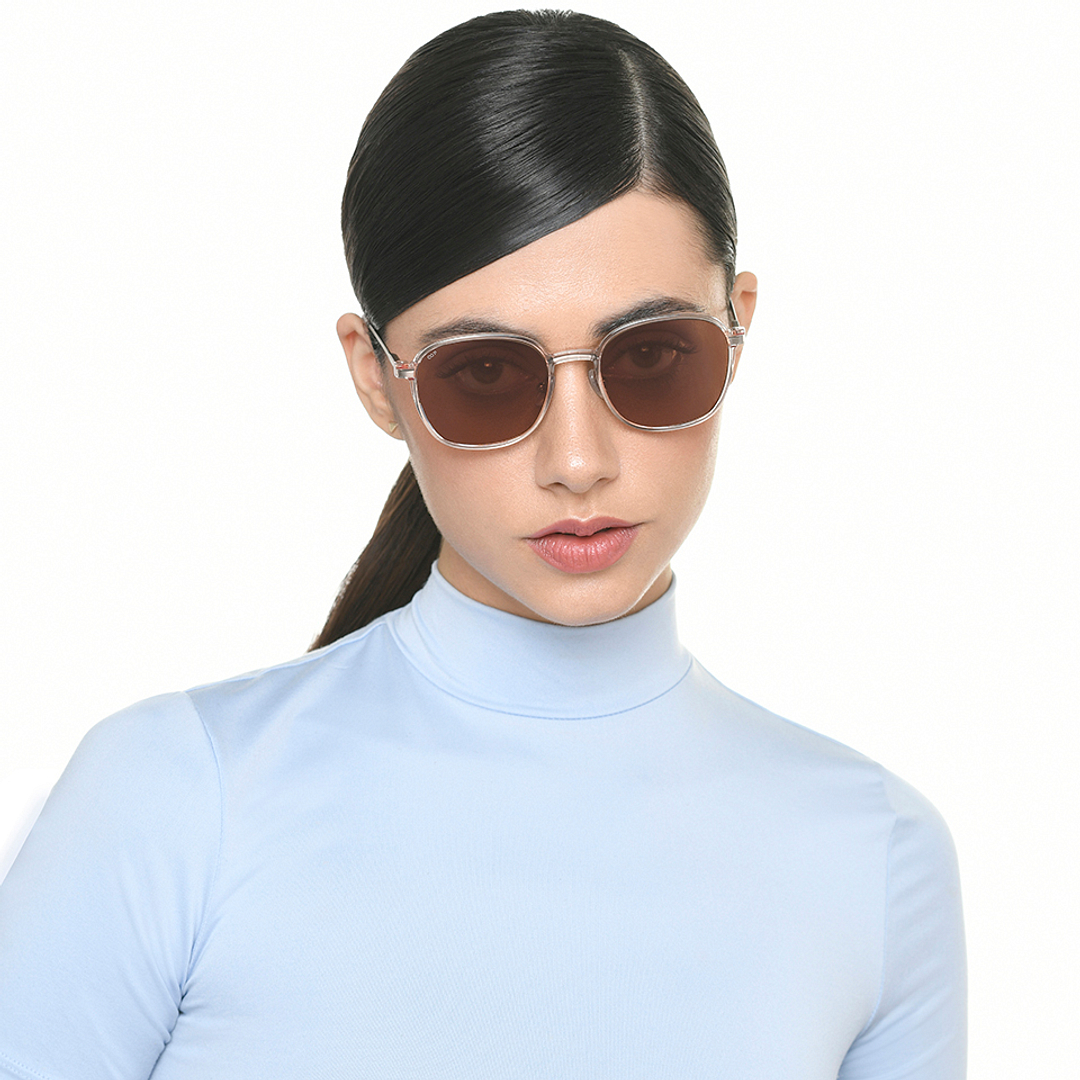 Gunmetal Brown Full Rim Round Lenskart Air Switch LA E14398-C7