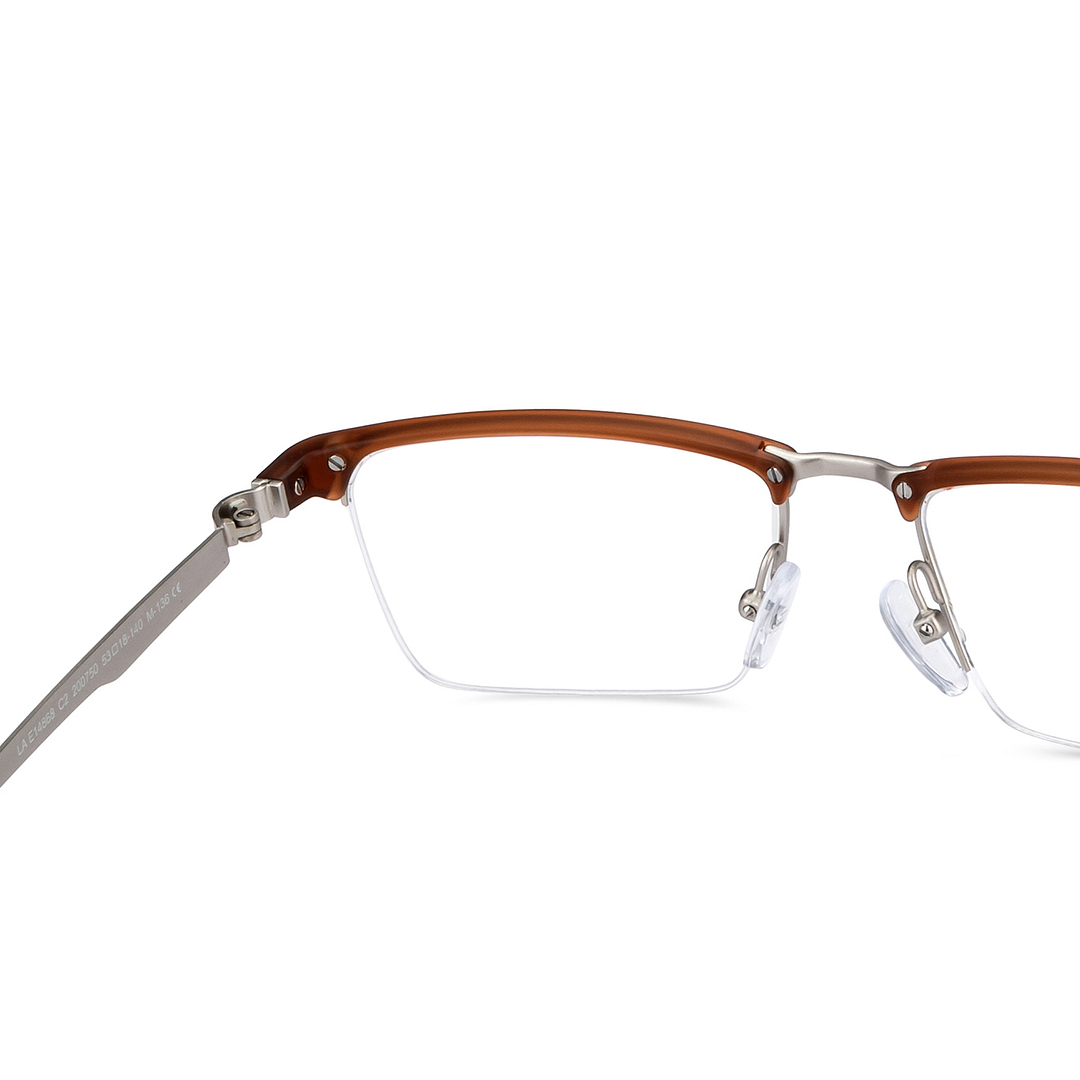 Lenskart Air Online Dark Brown Half Rim Rectangle right side