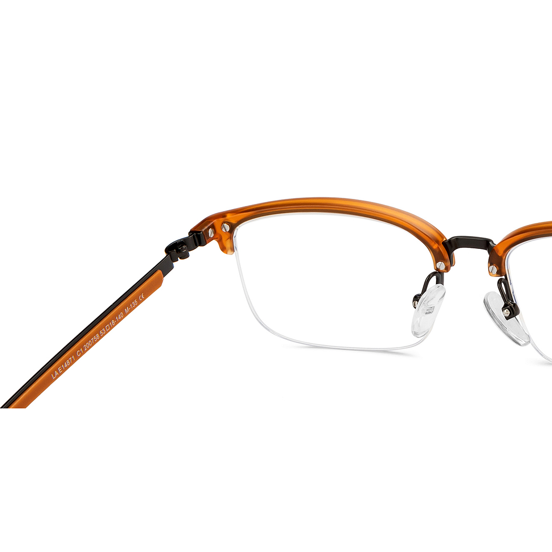 Lenskart Air Online Dark Brown Half Rim Rectangle right side