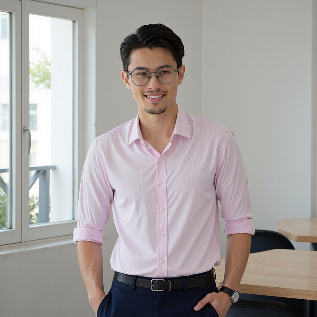 Lenskart Air Gunmetal Full Rim Round left side