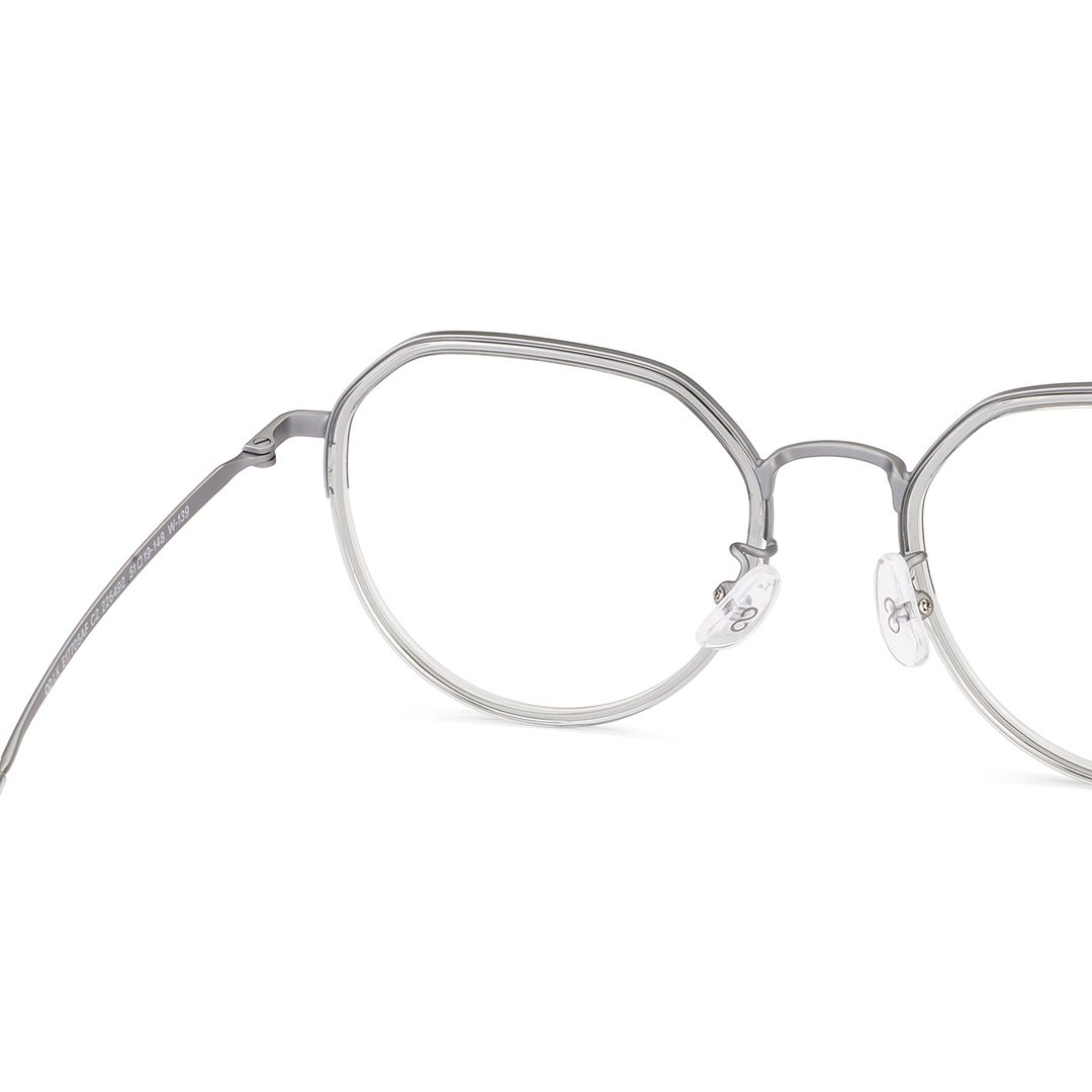 Lenskart Air Gunmetal Full Rim Round right side