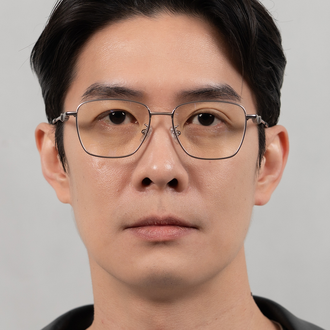 Lenskart STUDIO Gunmetal Full Rim Square left side