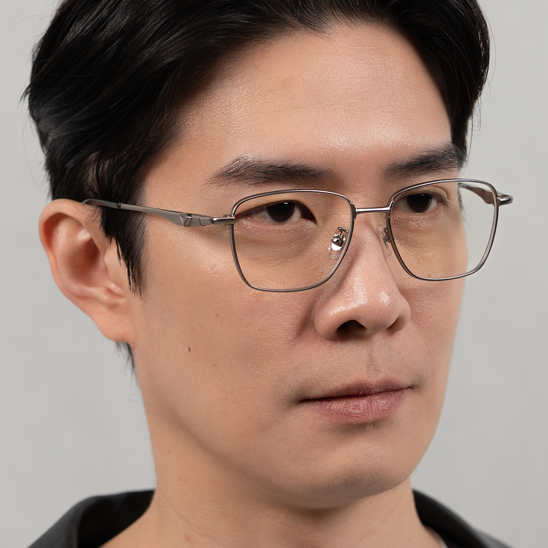 Lenskart STUDIO Gunmetal Full Rim Square left side