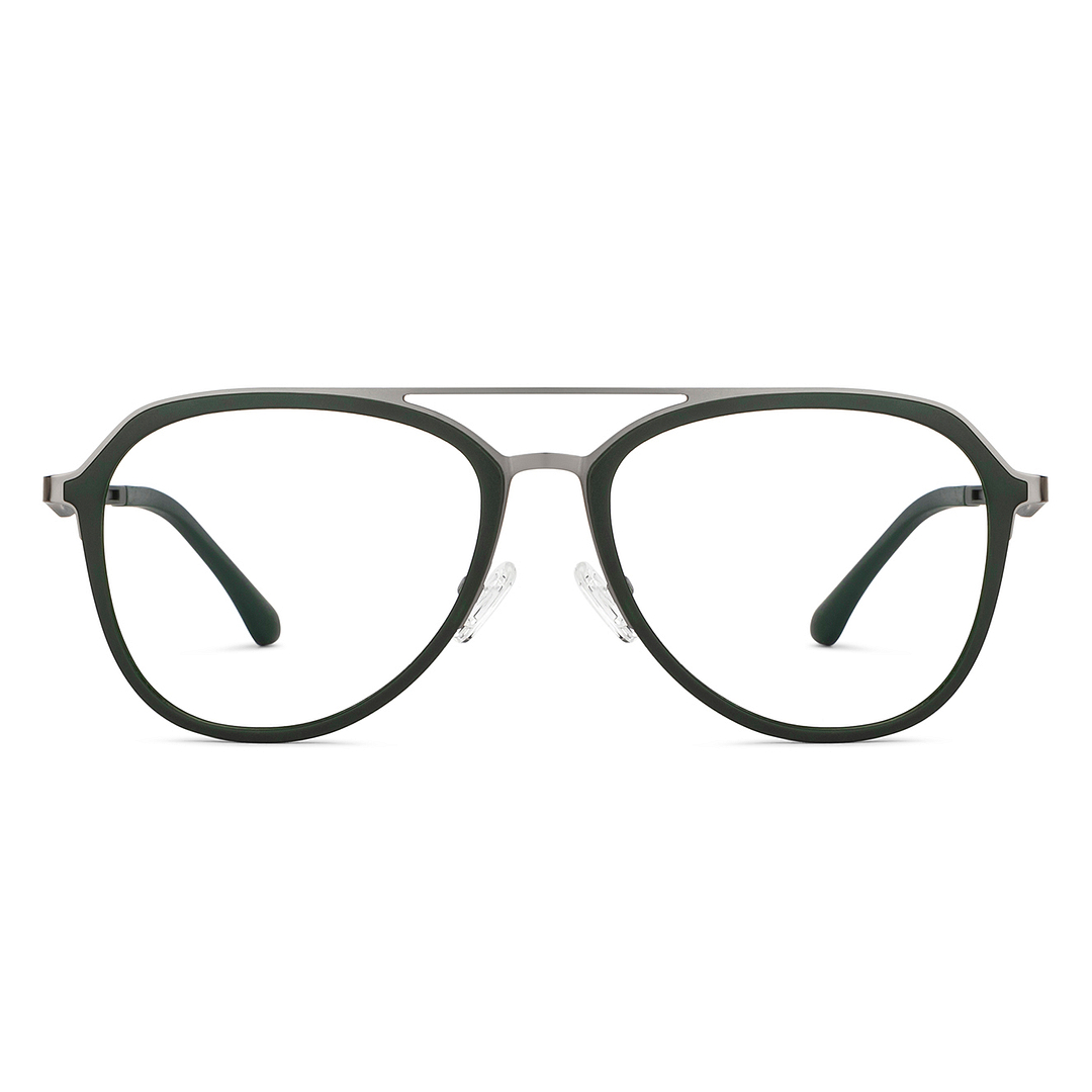 Lenskart Air Online Mid Gunmetal Full Rim Aviator left side