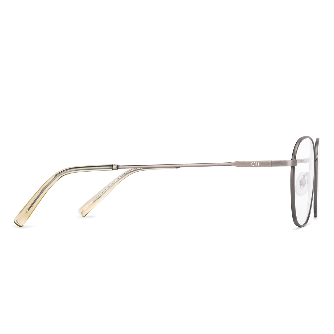 Lenskart Air Mid Gunmetal Full Rim Round left side