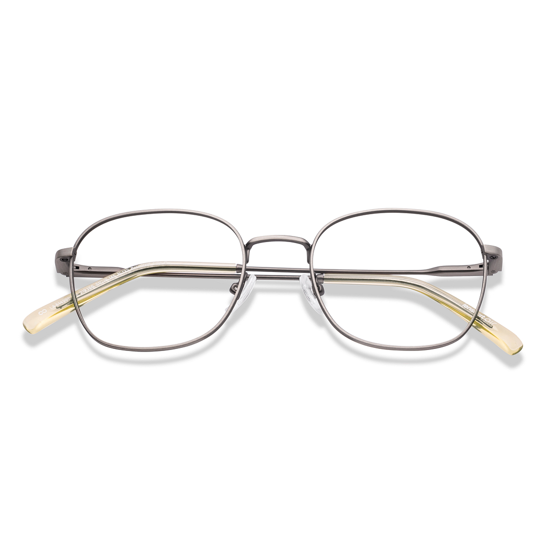 Lenskart Air Mid Gunmetal Full Rim Round left side