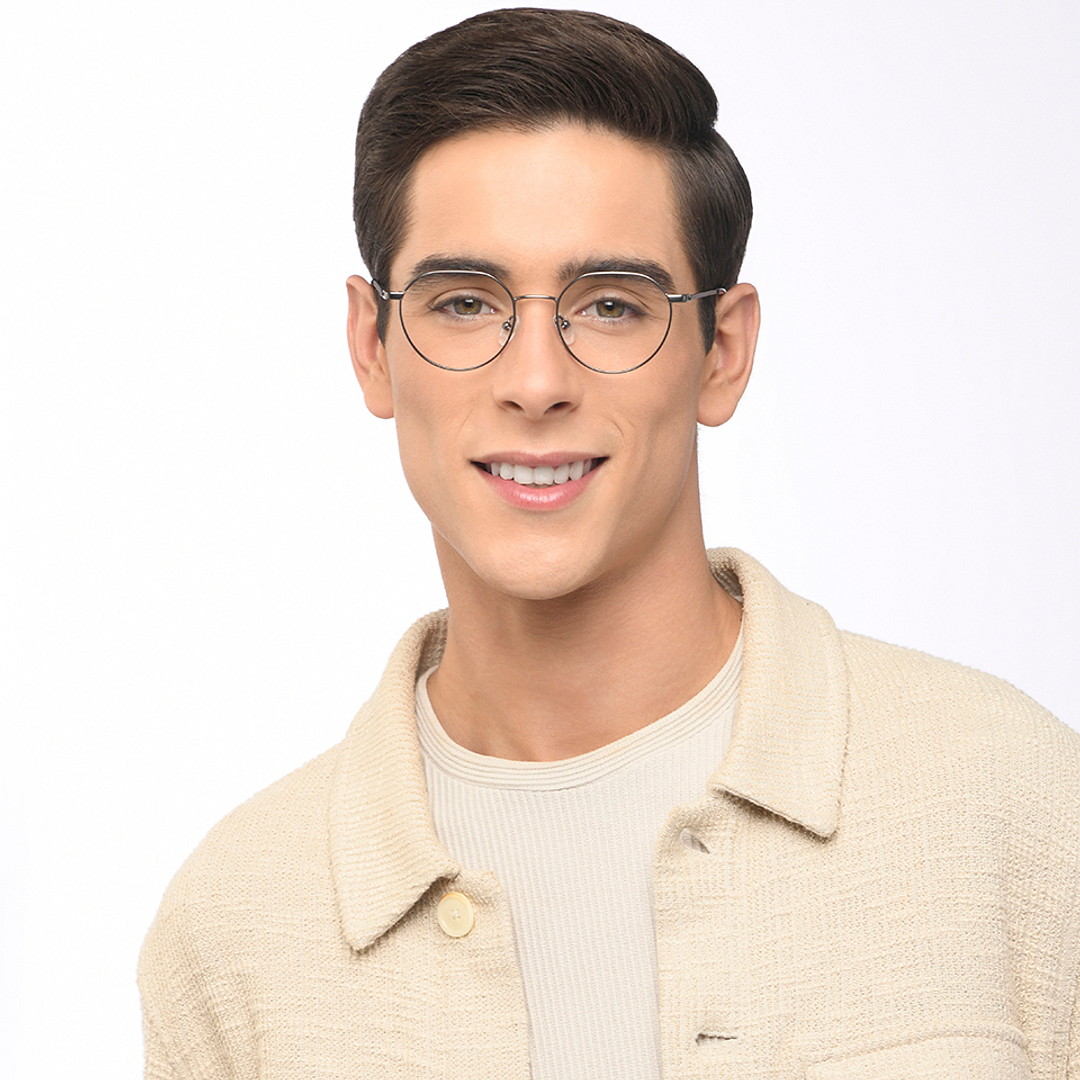 Lenskart Air Online Mid Gunmetal Full Rim Square right side