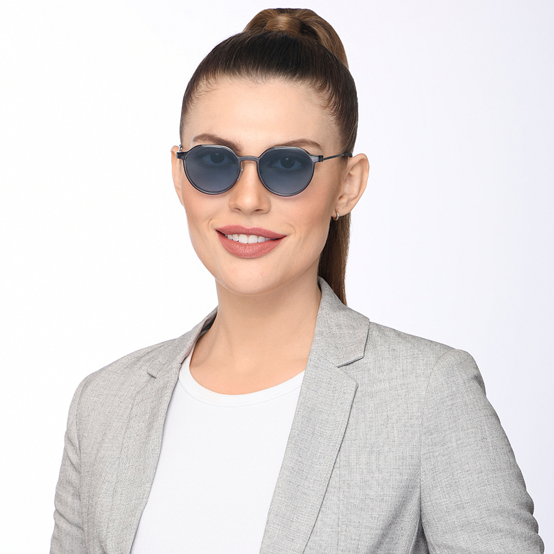 Lenskart Air Online Mid Gunmetal Full Rim Square left side