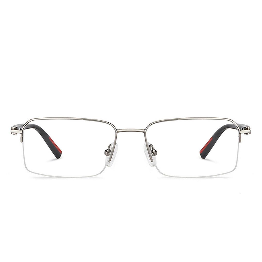Lenskart Air Online Mid Gunmetal Half Rim Rectangle right side