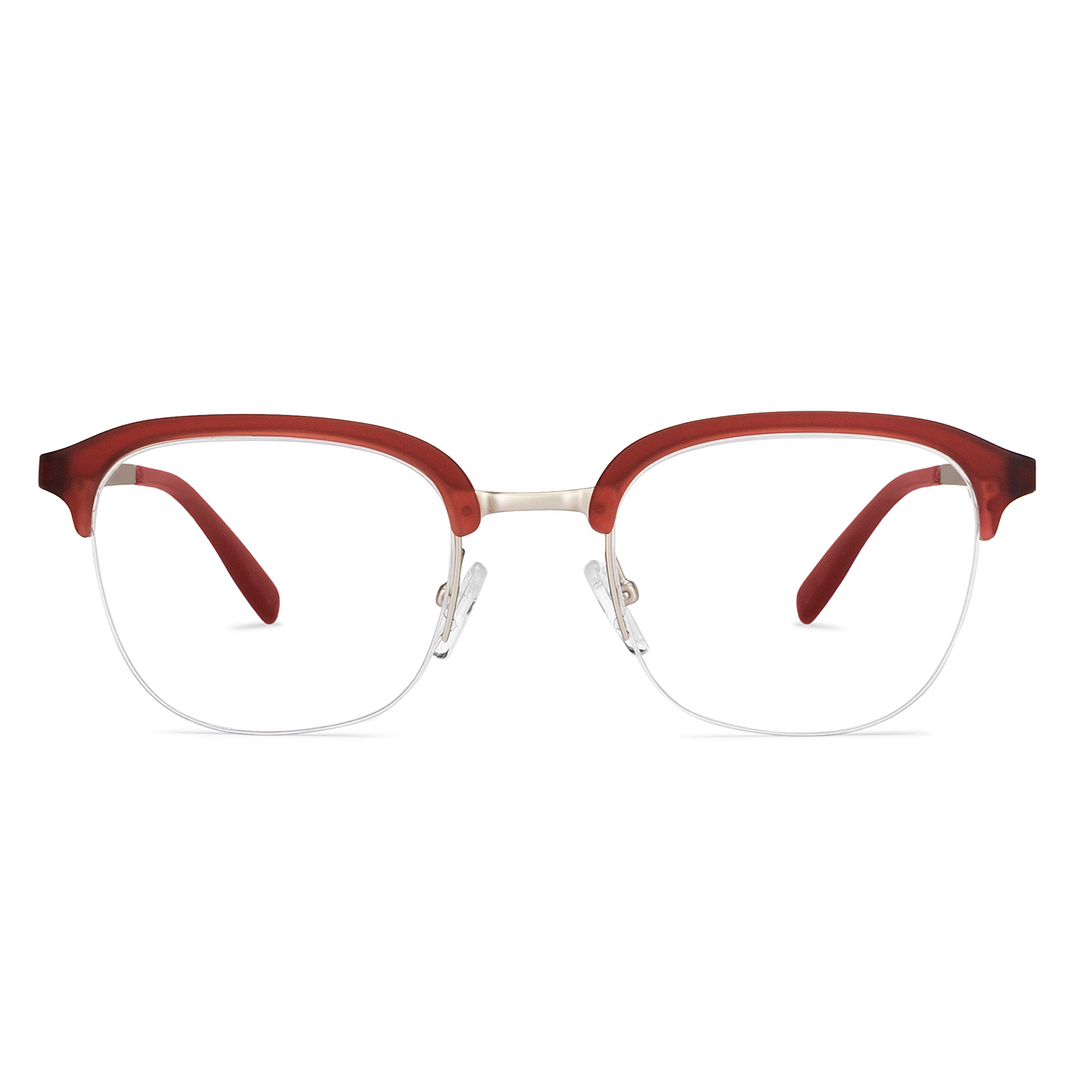 Lenskart Air Online Mid Gunmetal Half Rim Square left side