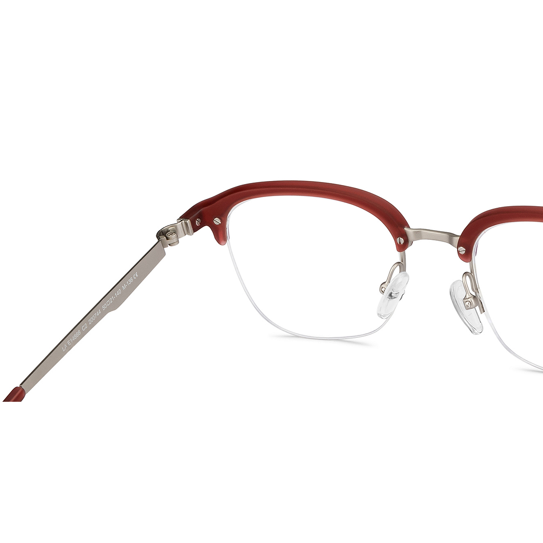 Lenskart Air Online Mid Gunmetal Half Rim Square right side