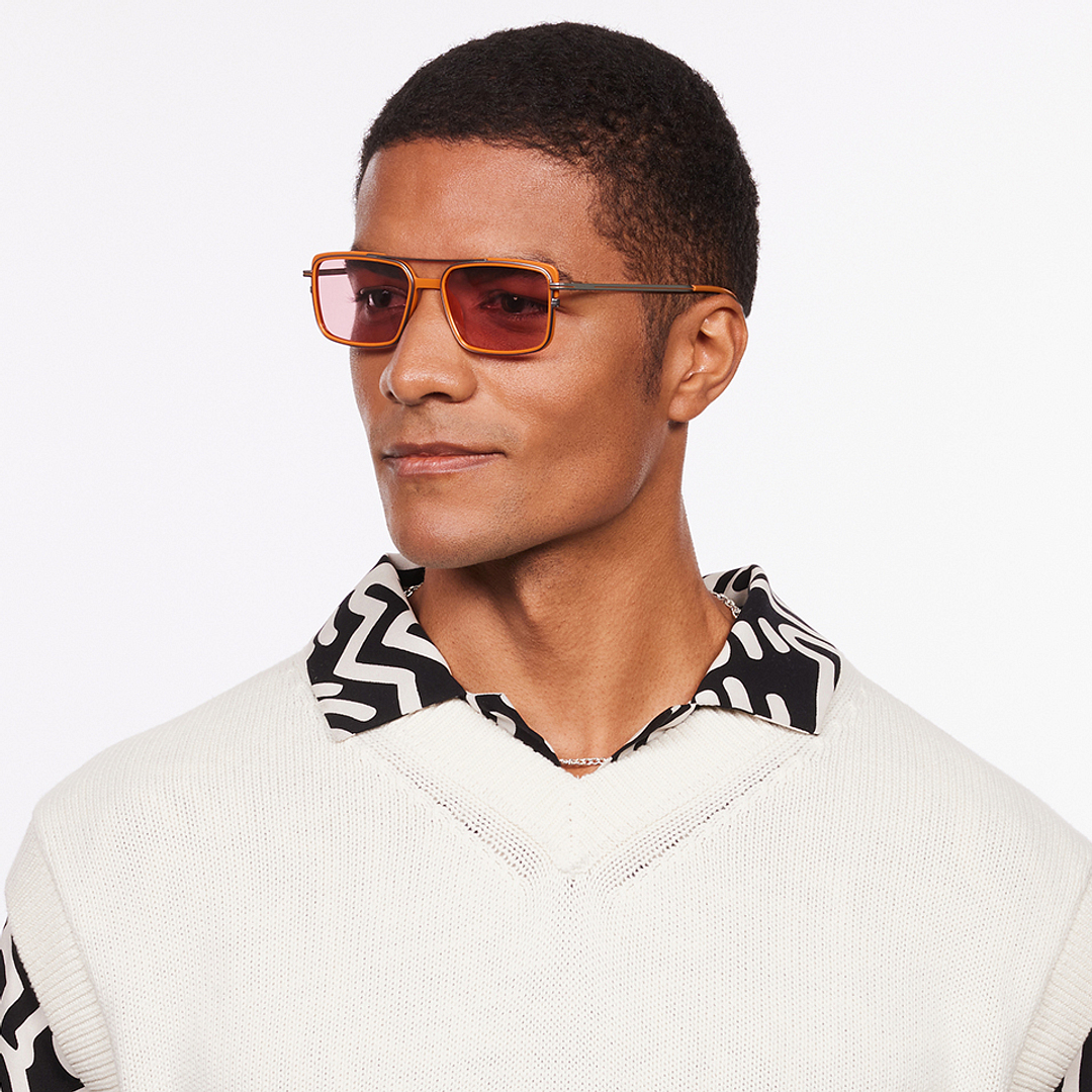 Lenskart Studio Online Gunmetal Full Rim Rectangle right side