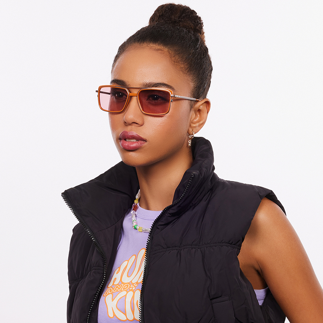 Lenskart Studio Online Gunmetal Full Rim Rectangle right side