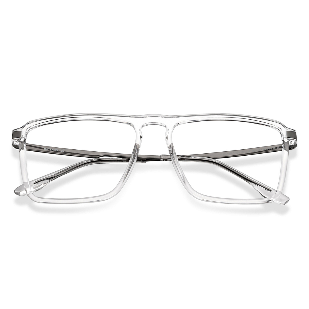 Lenskart Air Online Crystal Transparent Full Rim Rectangle left side