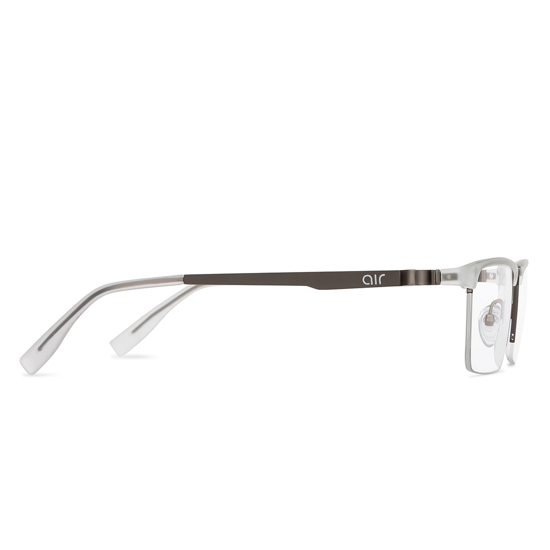 Lenskart Air Online Crystal Transparent Half Rim Rectangle left side