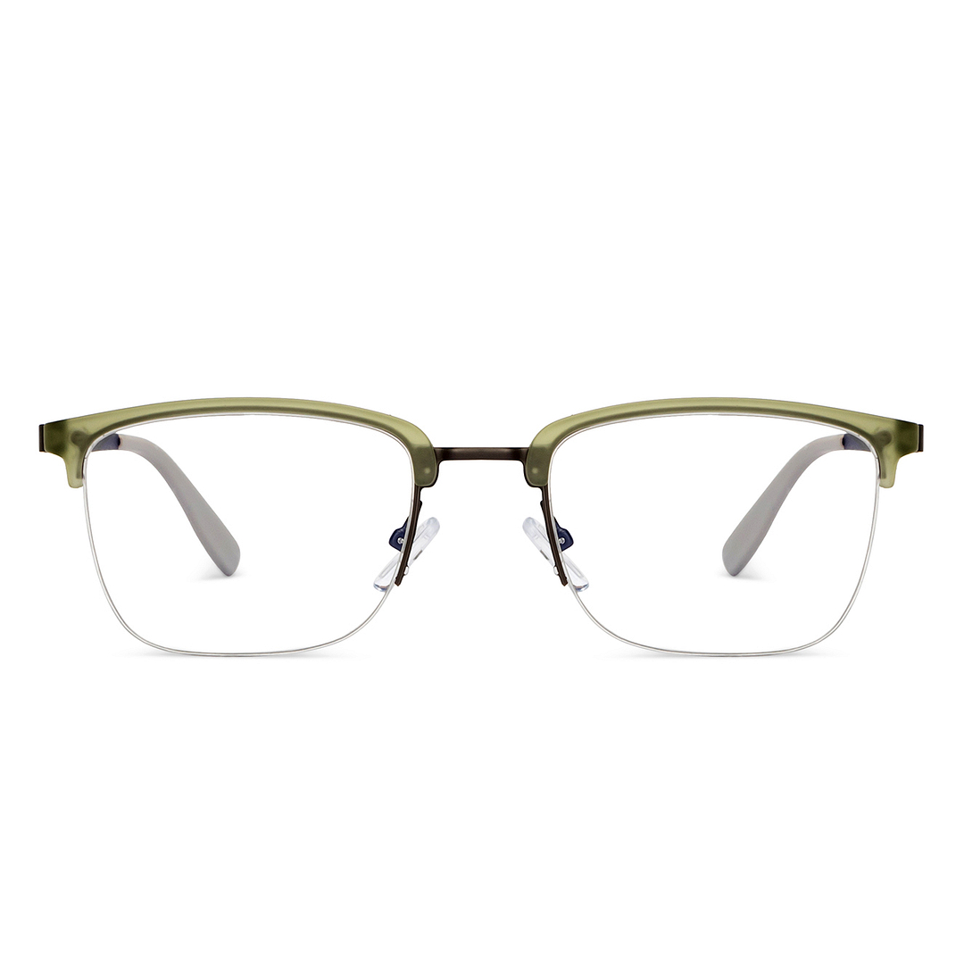 Lenskart Air Online Mid Gunmetal Half Rim Square left side