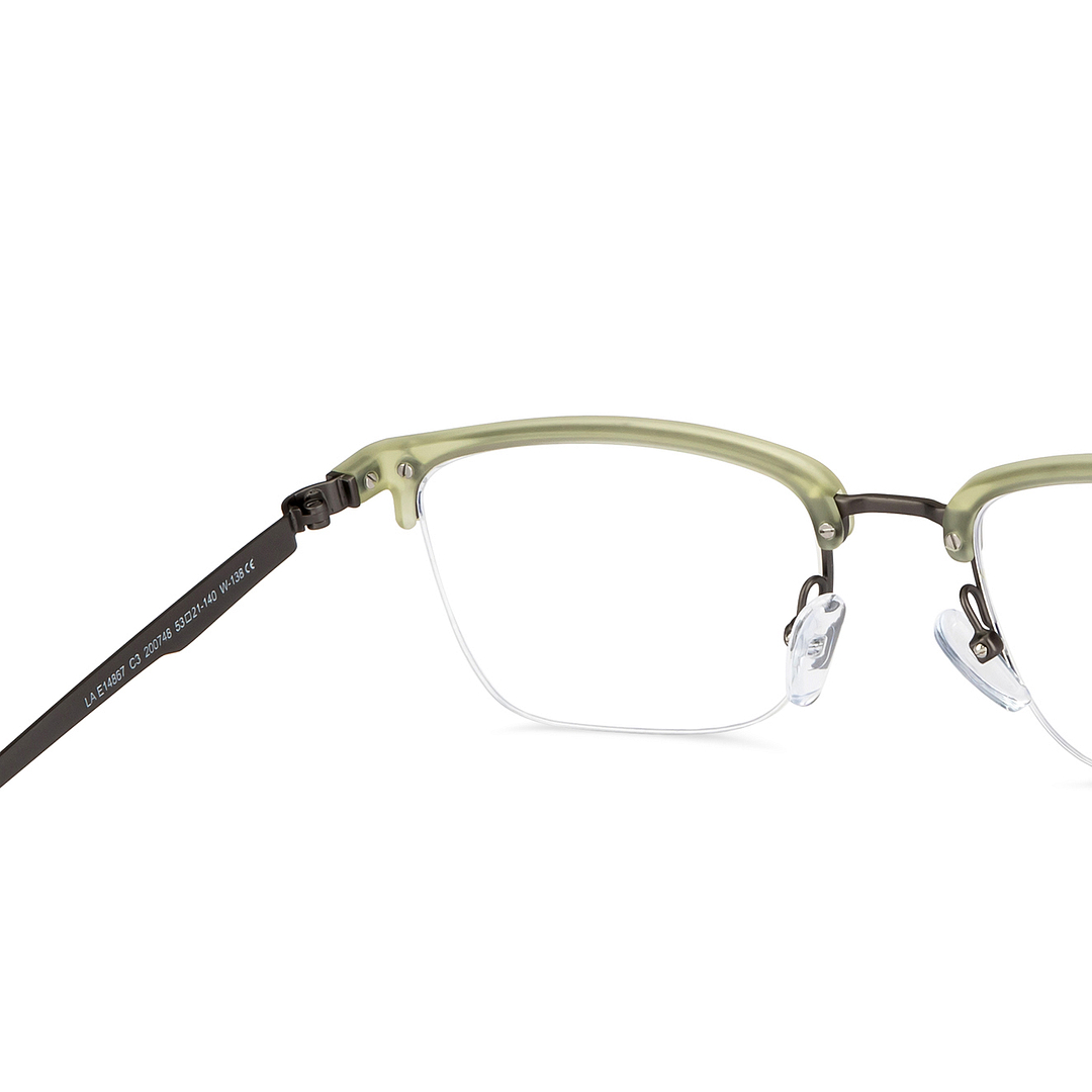 Lenskart Air Online Mid Gunmetal Half Rim Square right side