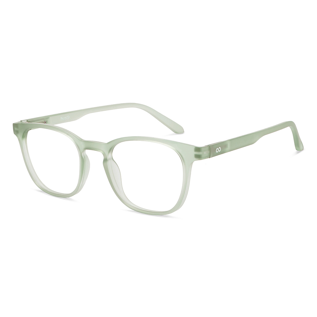 Lenskart Hustlr Online Jade Green Full Rim Square left side