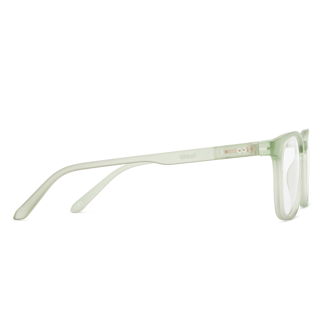 Lenskart Hustlr Online Jade Green Full Rim Square left side