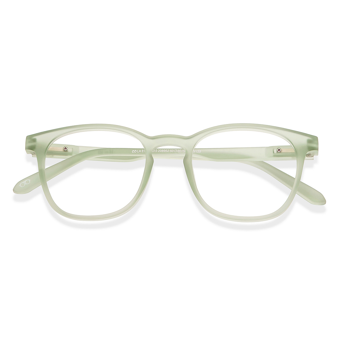 Lenskart Hustlr Online Jade Green Full Rim Square left side