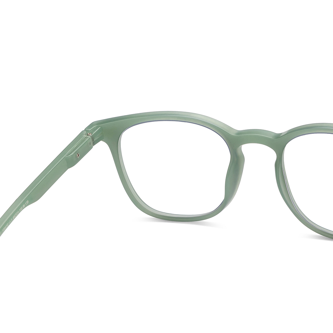 LENSKART BLU READERS Green Jade Green Full Rim Square LENSKART BLU READERS LR E15615 Only for 1 5 Prefitted Powers right side