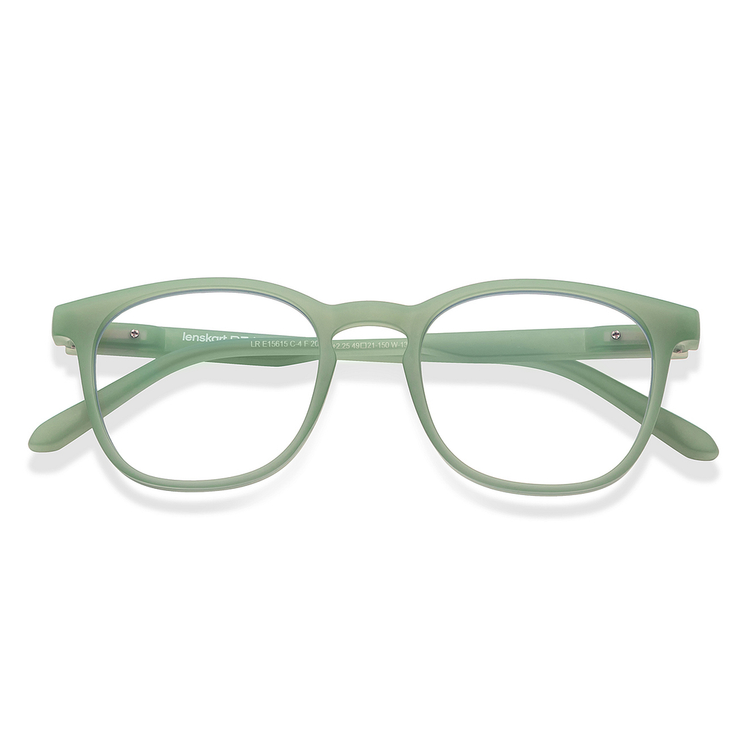 LENSKART BLU READERS Green Jade Green Full Rim Square LENSKART BLU READERS LR E15615 Only for 1 5 Prefitted Powers left side