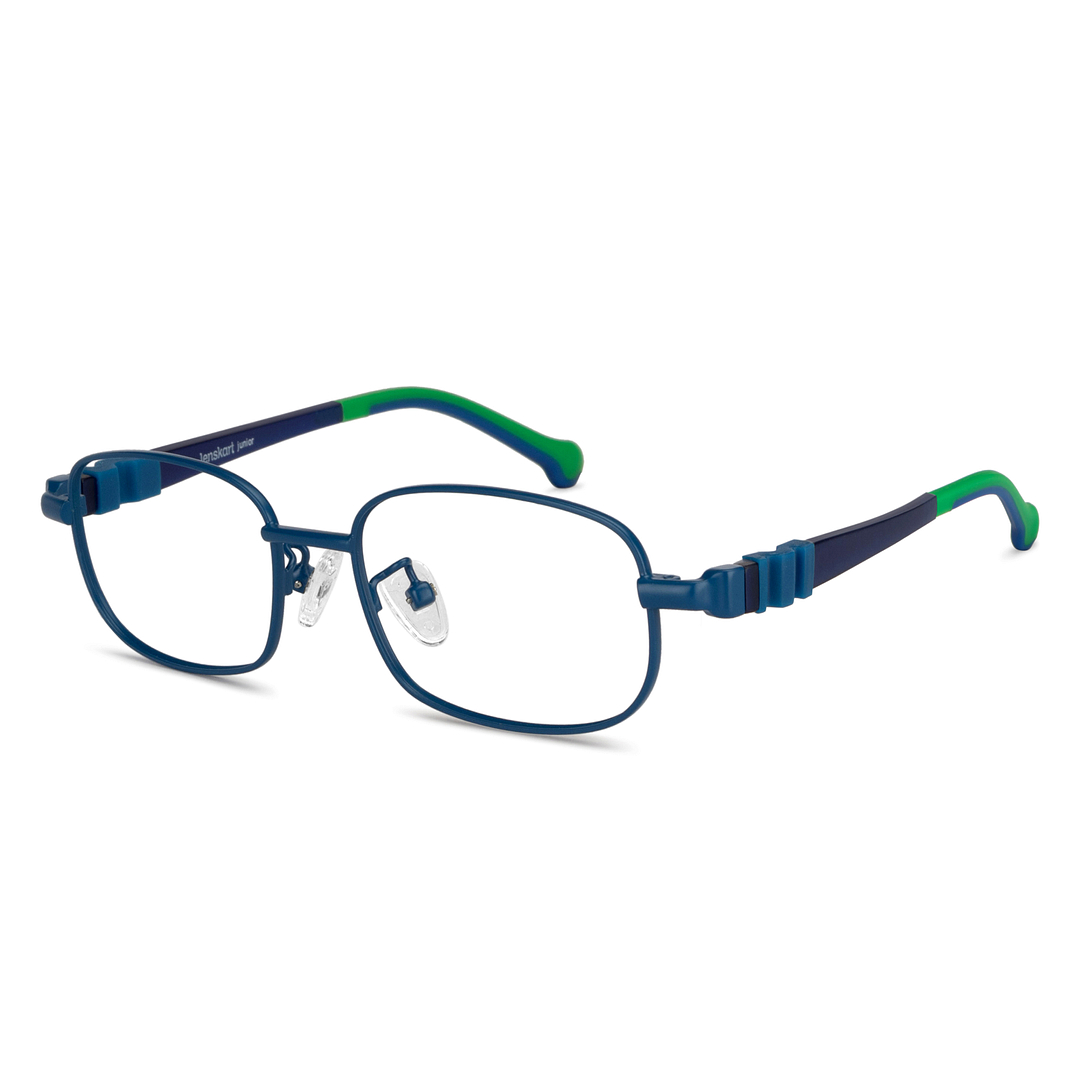 Hooper Online Sky Blue Full Rim Rectangle left side