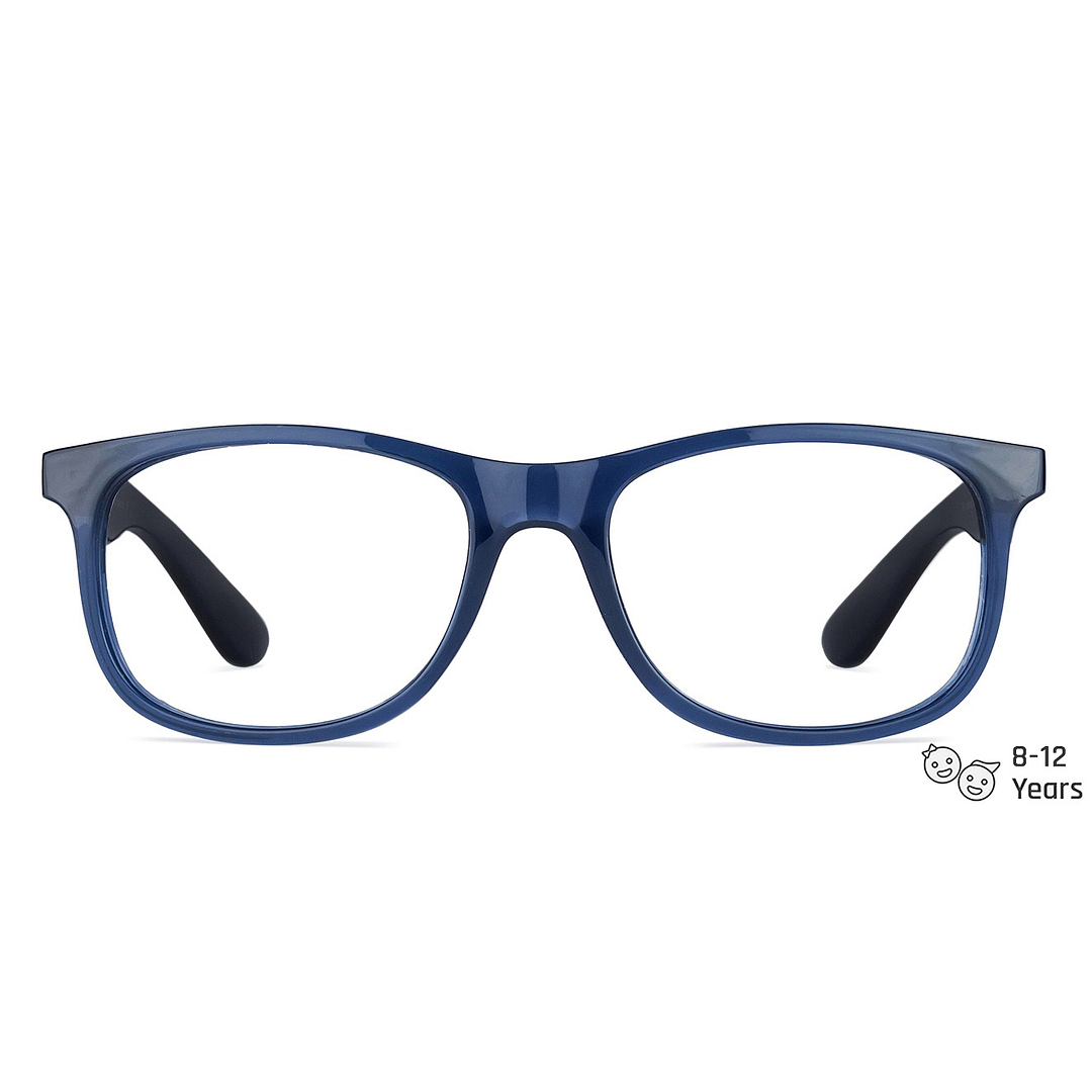 Hooper Online Blue Transparent Full Rim Rectangle left side