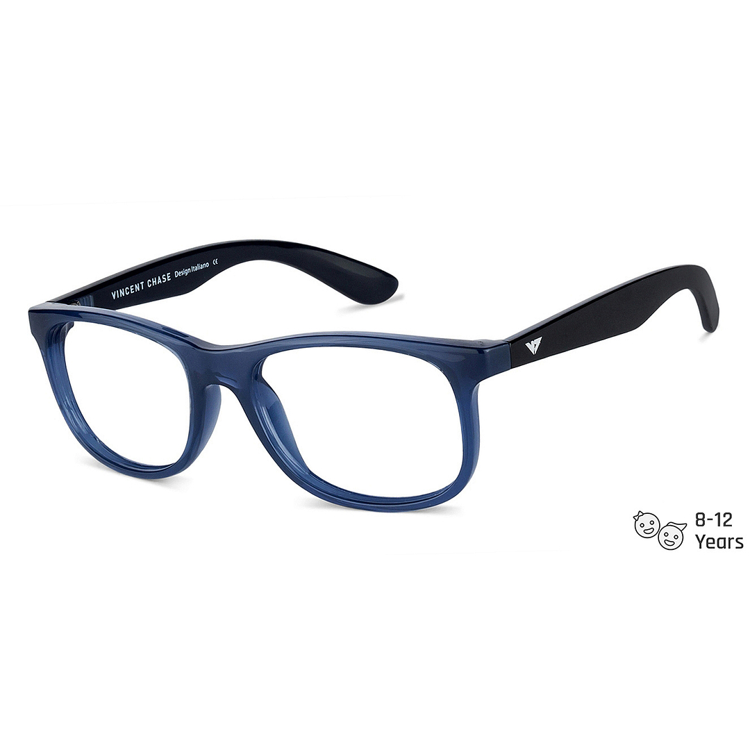 Hooper Online Blue Transparent Full Rim Rectangle right side