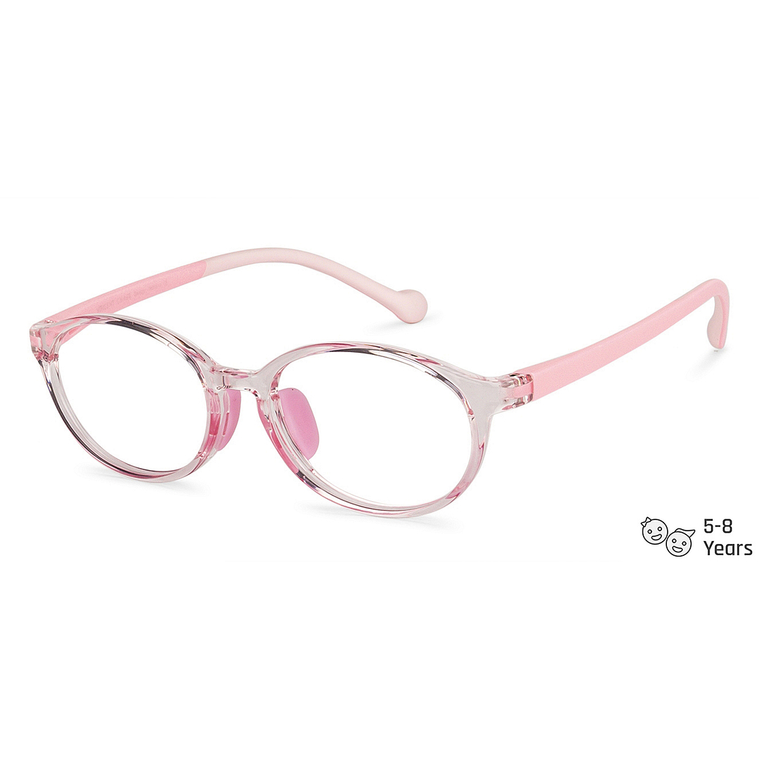 Hooper Online Pink Transparent Full Rim Round right side