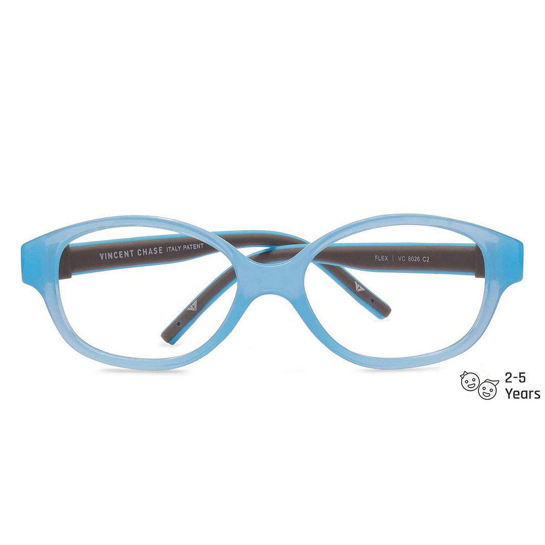 Hooper Online Blue Transparent Full Rim Round left side