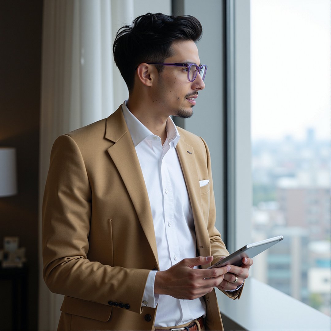 Lenskart Hustlr Lavender-Ace Full Rim Square left side