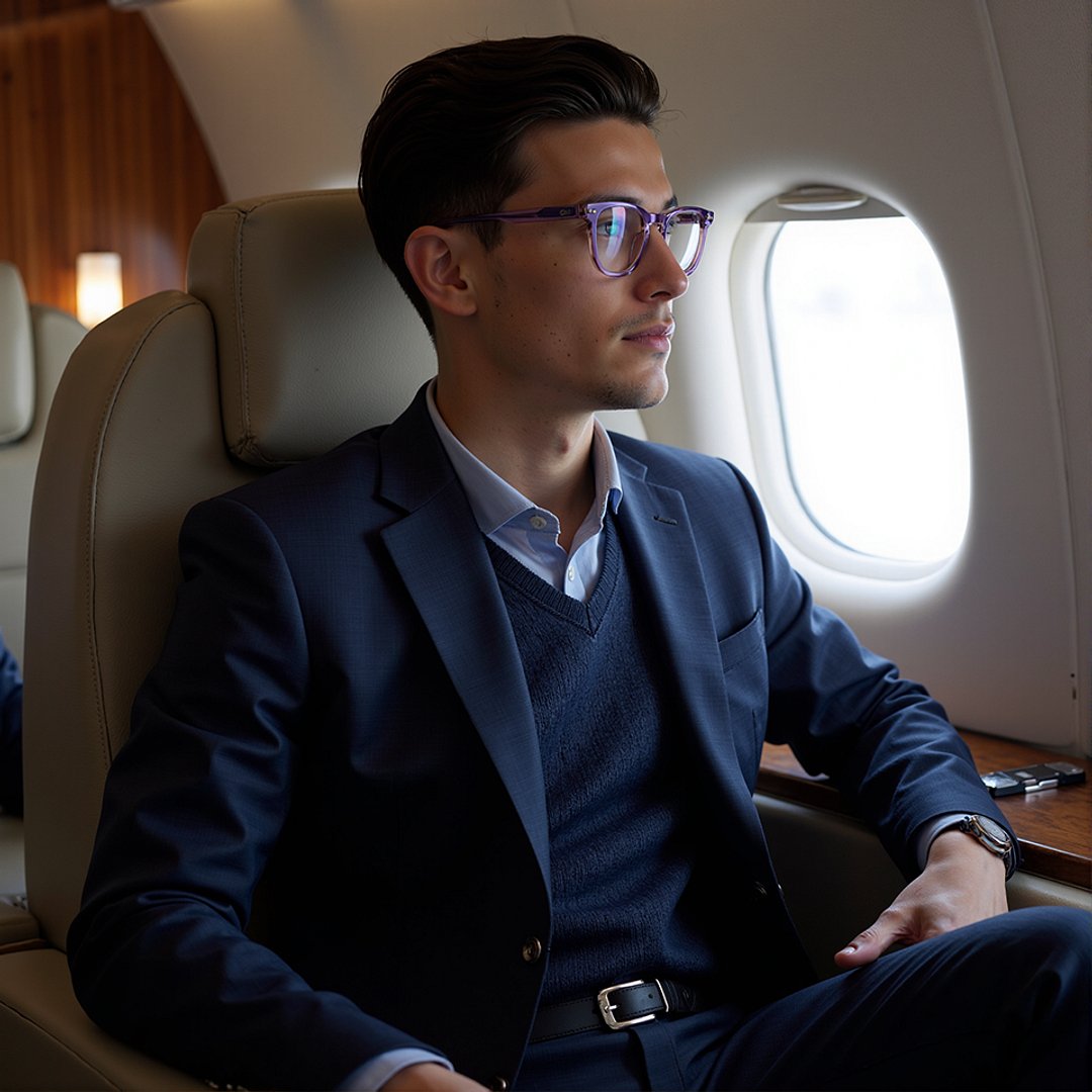 Lenskart Hustlr Lavender-Ace Full Rim Square left side