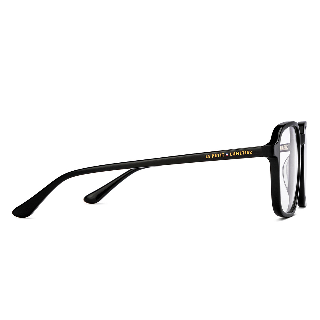 Le Petit Lunetier Black Full Rim Square left side